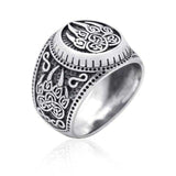 Retro Thai silver Bear Paw Geometric Ring - ringsuniverse