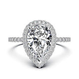 Luxury 3 Carat Moissanite Diamond Wedding Engagement Ring Set - Rings Universe