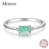 Luxury Silver Green Tourmaline Fashion Fine Jewelry Ring - Rings Universe