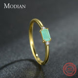 Luxury Silver Green Tourmaline Fashion Fine Jewelry Ring - Rings Universe