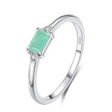 Luxury Silver Green Tourmaline Fashion Fine Jewelry Ring - Rings Universe