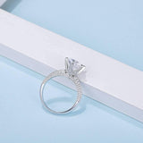 Amazing Solitaire 1ct 2ct 3ct Moissanite Diamond Ring - Rings Universe