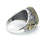 Silver Black Onyx CZ Crystals Ring - Rings Universe