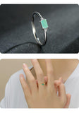 Luxury Silver Green Tourmaline Fashion Fine Jewelry Ring - Rings Universe