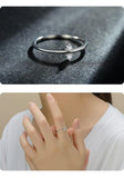 Silver Minimalism Clear AAA+ Quality CZ Diamonds Ring - Rings Universe