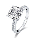 Delightful 3.5 Carat Simulated Diamond Wedding Engagement Ring - ringsuniverse