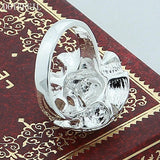 Fashion Silver Rose Ring For Women - Rings Universe