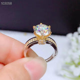 Sparkling 0.5Ct - 3Ct Moissanite Diamond Wedding or Engagement Rings - ringsuniverse