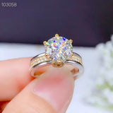 Sparkling 0.5Ct - 3Ct Moissanite Diamond Wedding or Engagement Rings - ringsuniverse