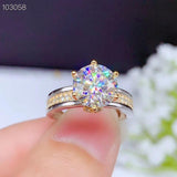 Sparkling 0.5Ct - 3Ct Moissanite Diamond Wedding or Engagement Rings - ringsuniverse