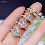 Sparkling 0.5Ct - 3Ct Moissanite Diamond Wedding or Engagement Rings - ringsuniverse