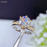 Sparkling 0.5Ct - 3Ct Moissanite Diamond Wedding or Engagement Rings - ringsuniverse