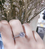 Amazing Solitaire 1ct 2ct 3ct Moissanite Diamond Ring - Rings Universe