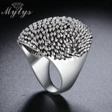 Trendy Black Retro Vintage Theatrical Design Big Ring - Rings Universe