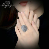 Trendy Black Retro Vintage Theatrical Design Big Ring - Rings Universe