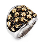 Fashion Golden Skull Retro Ring - ringsuniverse