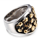 Fashion Golden Skull Retro Ring - ringsuniverse