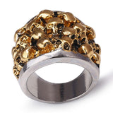 Fashion Golden Skull Retro Ring - ringsuniverse