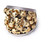 Fashion Golden Skull Retro Ring - ringsuniverse