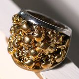 Fashion Golden Skull Retro Ring - ringsuniverse