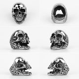 Stainless Steel Men Rings Domineering Devil Skull Punk Rock Gothic for Biker Male Boyfriend Jewelry Creativity Gift Wholesale - ringsuniverse