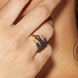 Gothic Evil Paw Mens Biker Ring - Rings Universe