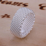 Fashion Silver Interwoven Web Ring For Woman