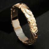 High Quality Elegant Carved Flower Pattern Classic Ring - ringsuniverse
