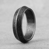 Retro Old Black Triangle Stainless Steel Mens Ring - Rings Universe