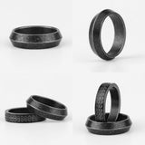 Retro Old Black Triangle Stainless Steel Mens Ring - Rings Universe