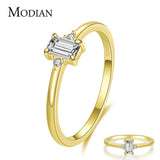 Authentic Charm Emerald Cut AAA+ CZ Diamond Ring - ringsuniverse
