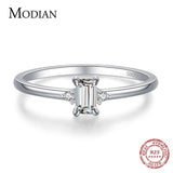Authentic Charm Emerald Cut AAA+ CZ Diamond Ring - ringsuniverse