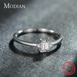 Authentic Charm Emerald Cut AAA+ CZ Diamond Ring - ringsuniverse