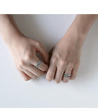 New Arrival Winding Twisted Thai Silver Multi-layer Retro 925 Sterling Silver Jewelry Irregular Geometric Opening Rings SR494 - ringsuniverse
