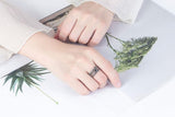 Retro Thai Silver crystal adjustable Ring - Rings Universe