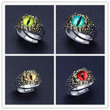 Vintage Bikers Python Eye Rings - Rings Universe
