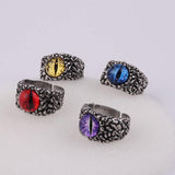 Vintage Bikers Python Eye Rings - Rings Universe