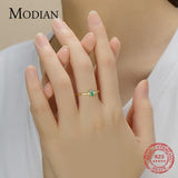 Exquisite Classic Silver Tourmaline Gold Color Ring - Rings Universe