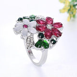 Fashion Flowers Promise Ring - Rings Universe