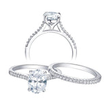 Appealing 1.9Ct Oval Simulated Diamond Engagement Ring - ringsuniverse