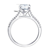 Appealing 1.9Ct Oval Simulated Diamond Engagement Ring - ringsuniverse