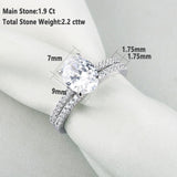 Appealing 1.9Ct Oval Simulated Diamond Engagement Ring - ringsuniverse