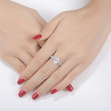 Appealing 1.9Ct Oval Simulated Diamond Engagement Ring - ringsuniverse