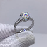 Authentic Silver 2.0ct AAA+ CZ Diamonds Fine Ring - ringsuniverse
