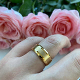 Men's Women's Polished Matt Finish Tungsten Carbide Wedding Rings - ringsuniverse