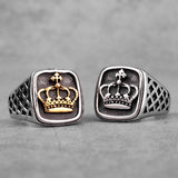 Trendy Cool Crown Gold Silver Color Men Rings - ringsuniverse