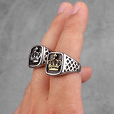 Trendy Cool Crown Gold Silver Color Men Rings - ringsuniverse