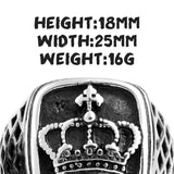 Trendy Cool Crown Gold Silver Color Men Rings - ringsuniverse