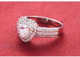 Fine Jewelry 2021 New Arrival Silver Heart Cut Ring - ringsuniverse