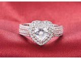 Fine Jewelry 2021 New Arrival Silver Heart Cut Ring - ringsuniverse